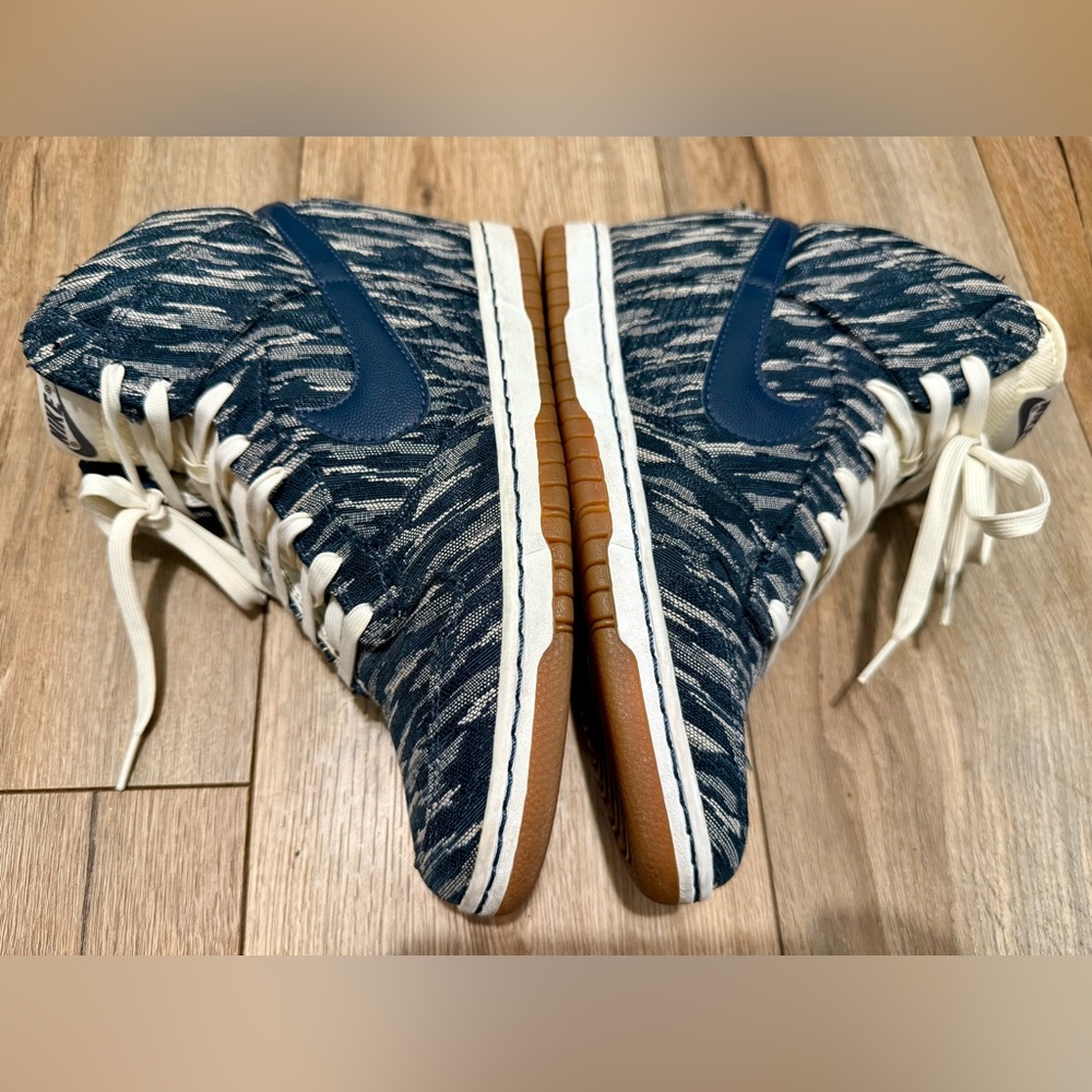 Nike Sky Dunk Hi Tribal Armory Navy Wom Hidden Wedge Heel Shoes 585560 Sz 9 EUC - Picture 5 of 9